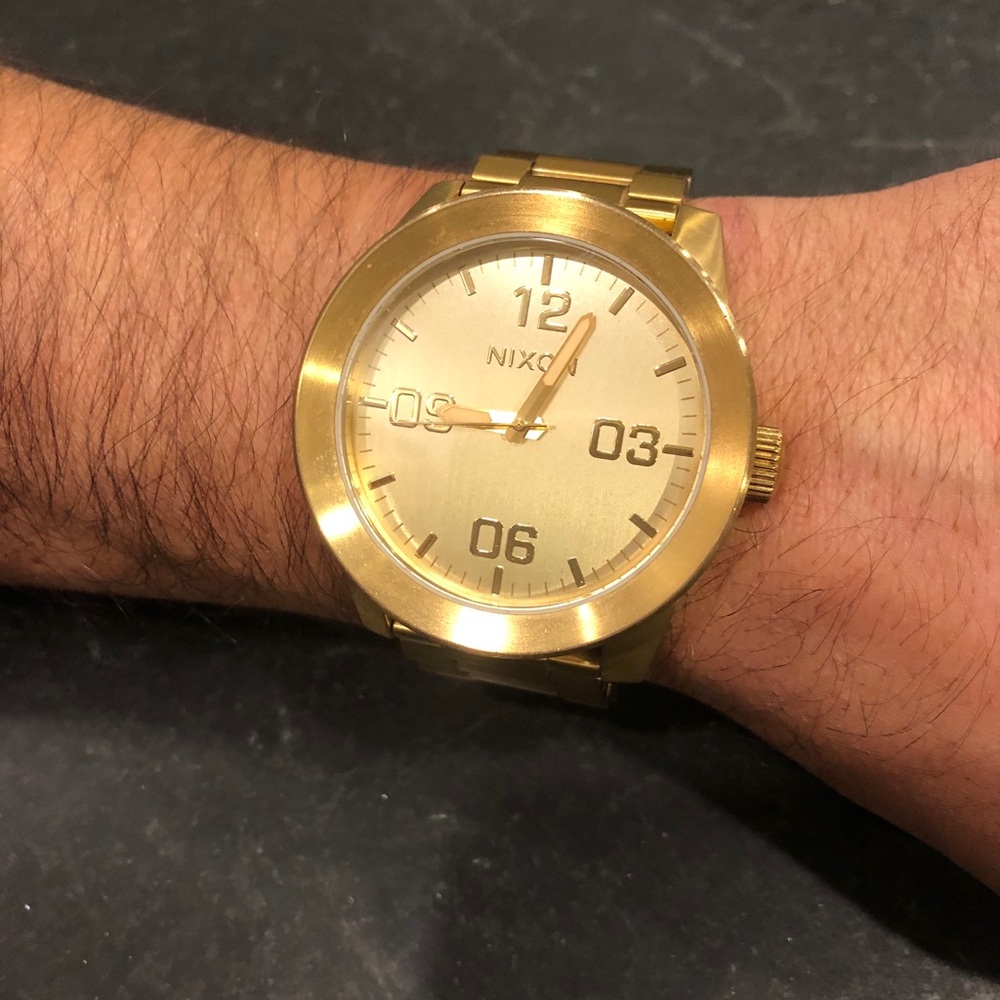 Nixon “The Corporal” Gold Men’s Watch